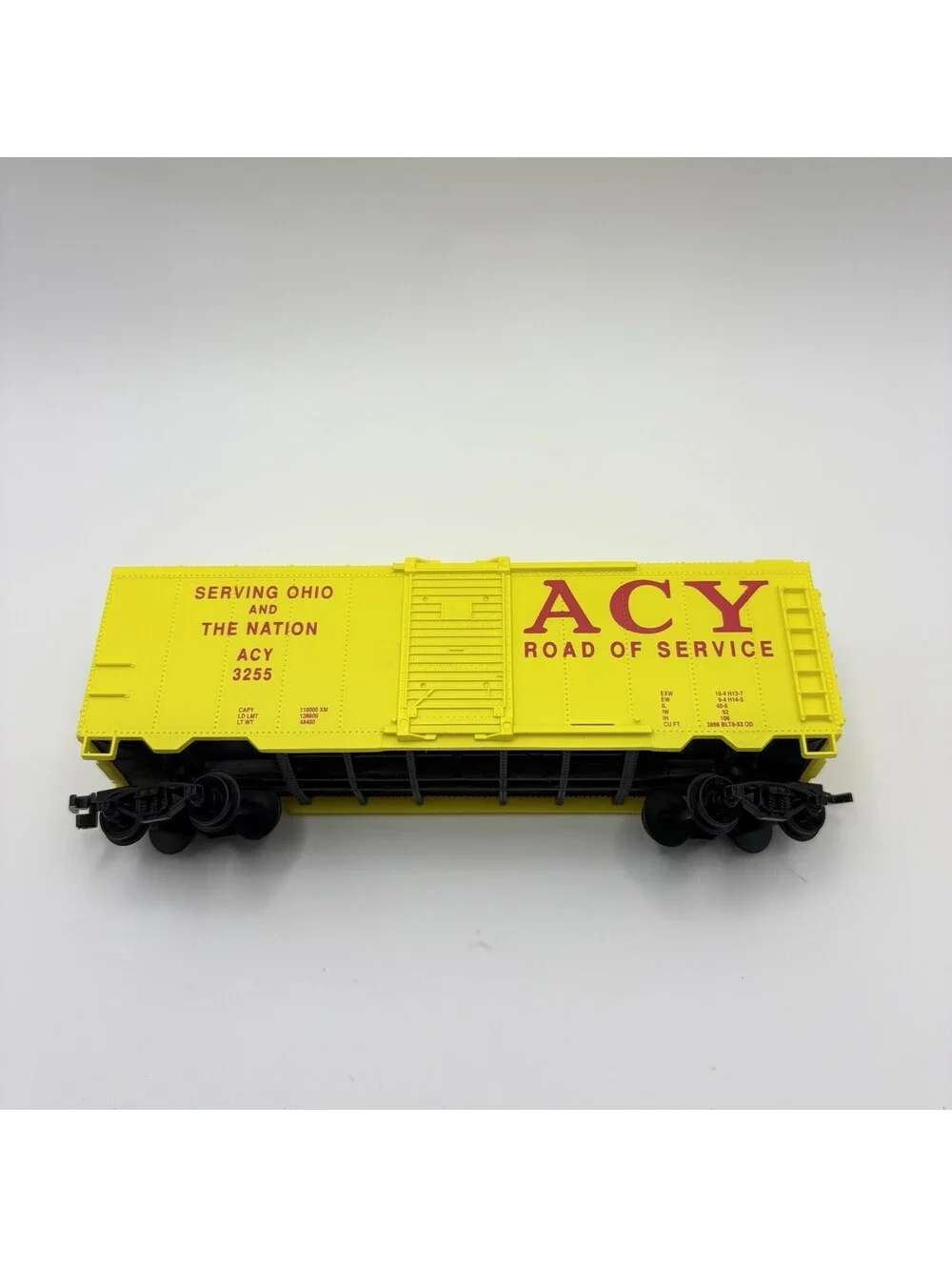 HO Scale LIFE-LIKE #8577 40' BOX CAR ACY #3255 YELLOW New Open Box